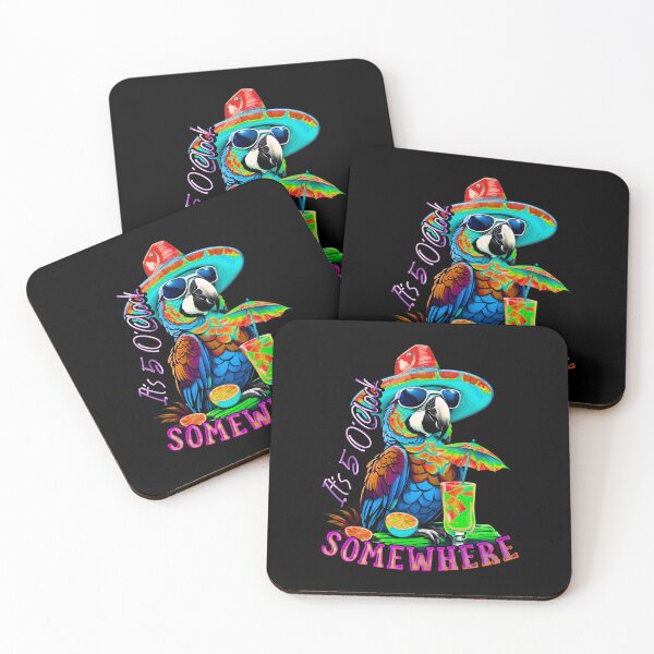 Item preview, It's 5 o'clock somewhere Cocktail Tropical Parrot designed and sold by MindWave THC.