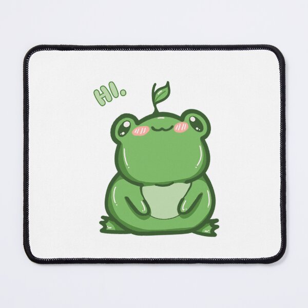 Item preview, Hi There, Hoppiness! Cute Frog Saying Hello designed and sold by Hopefulpixel.
