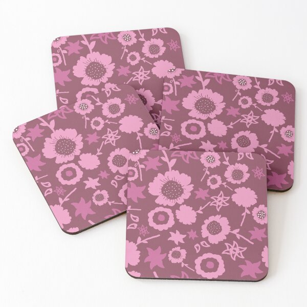 Item preview, Flowers in pink & maroon. designed and sold by mkakaire.