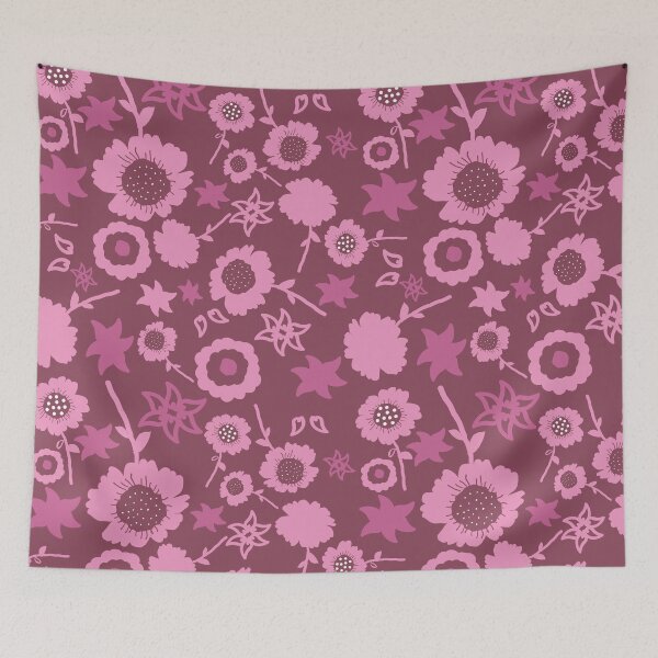Item preview, Flowers in pink & maroon. designed and sold by mkakaire.