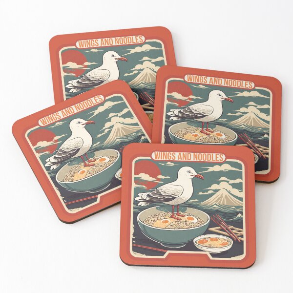 Item preview, Seagull eat ramen  designed and sold by Eolithic.