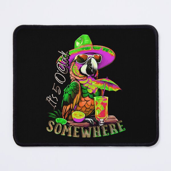 Item preview, It's 5 o'clock somewhere Cocktail Tropical Parrot designed and sold by MindWave THC.