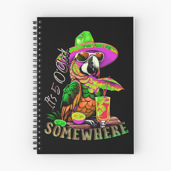Item preview, It's 5 o'clock somewhere Cocktail Tropical Parrot designed and sold by MindWave THC.