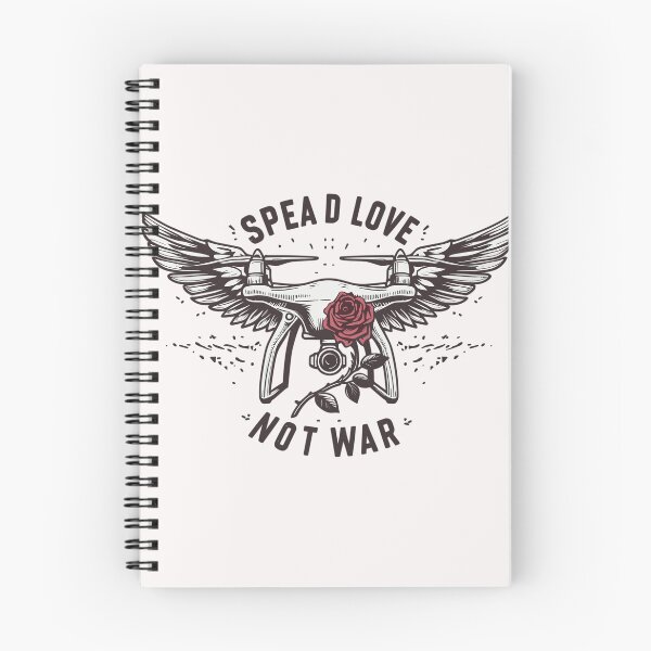 Item preview, Drone spead love not war designed and sold by gittuska11.