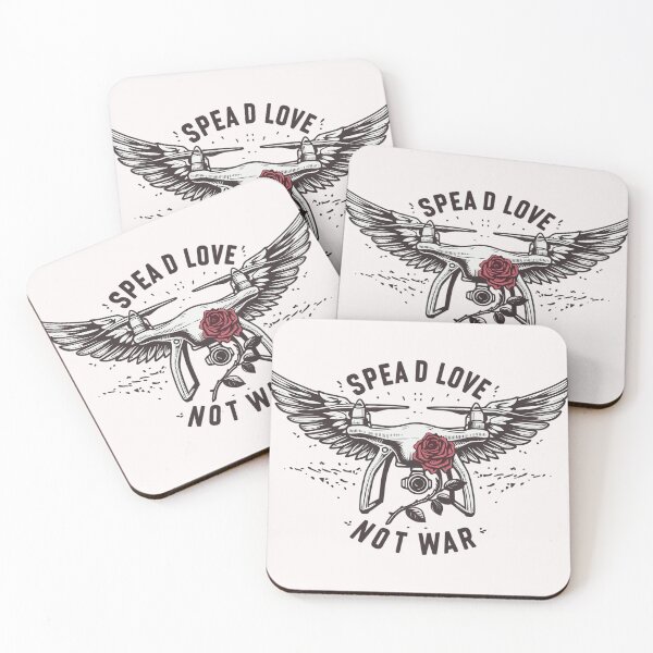 Item preview, Drone spead love not war designed and sold by gittuska11.
