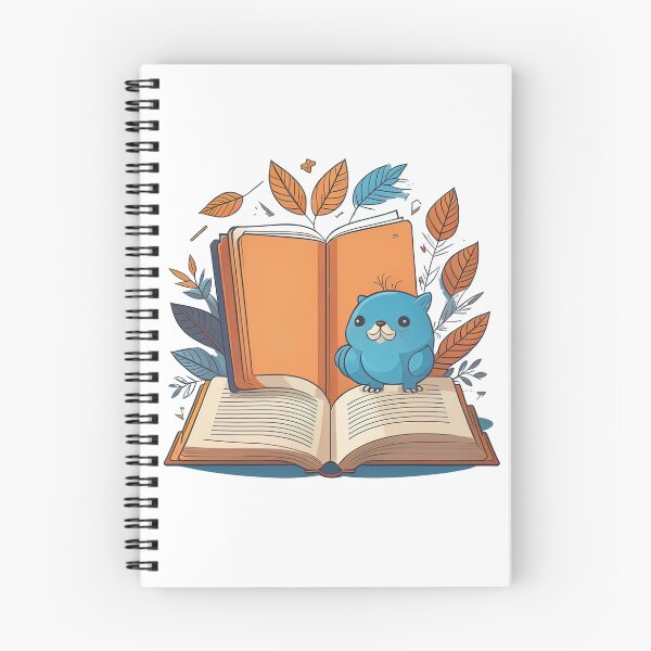Item preview, Cute cartoon cat and book designed and sold by Sanan Israyilli.