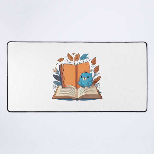 Item preview, Cute cartoon cat and book designed and sold by Sanan Israyilli.