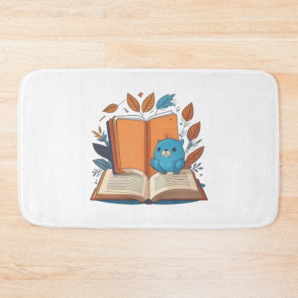 Item preview, Cute cartoon cat and book designed and sold by Sanan Israyilli.