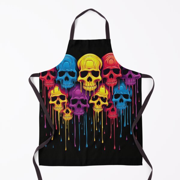 Item preview, Vibrant Surreal Skull Cascade designed and sold by mittie101.
