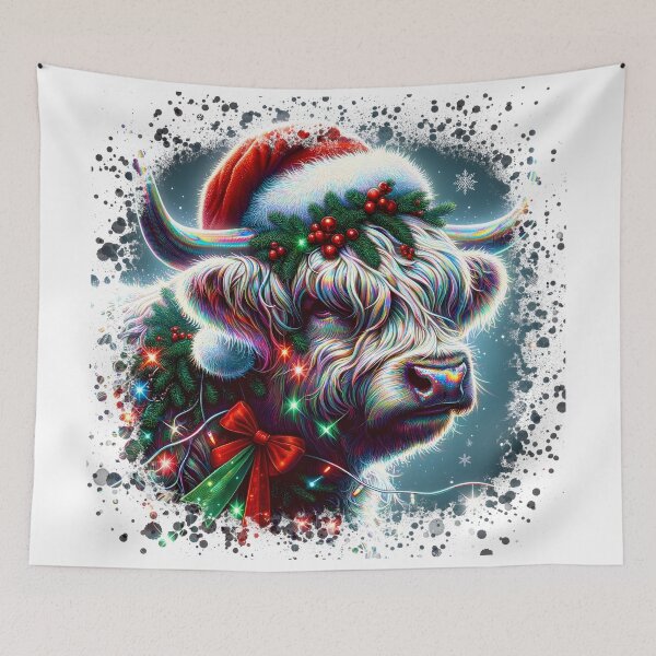 Item preview, Christmas Highland Cow designed and sold by Truck Stop One.