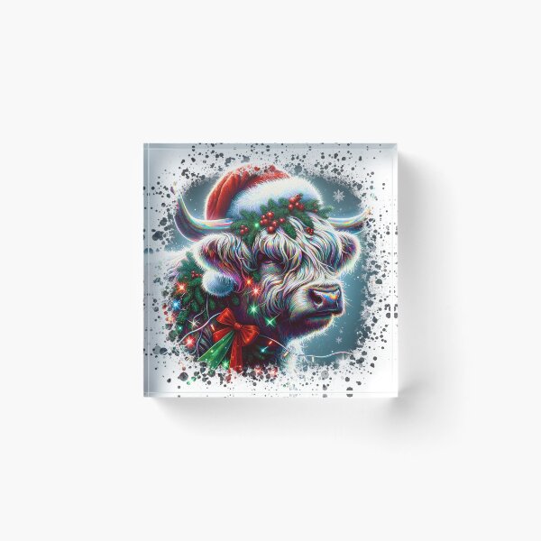Item preview, Christmas Highland Cow designed and sold by Truck Stop One.