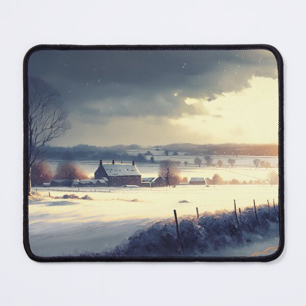 Item preview, Christmas Countryside Morning Snow designed and sold by Interstopia.