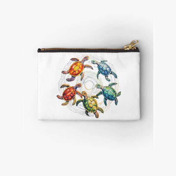 Item preview, different colored turtles in a circle designed and sold by paoloKing.