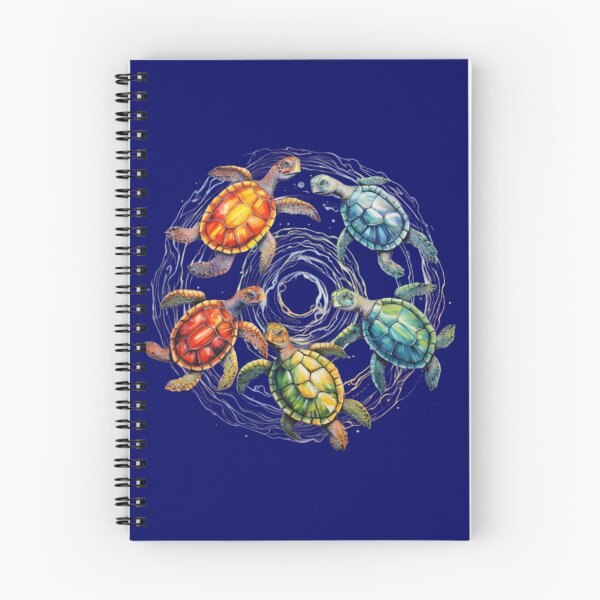 Item preview, different colored turtles in a circle designed and sold by paoloKing.