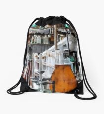Chem Lab With Test Tubes and Retort Drawstring Bag