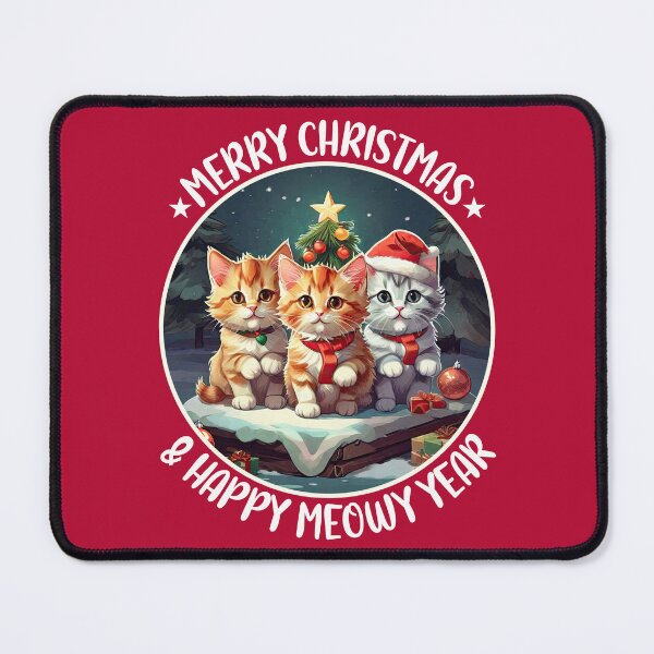 Item preview, Meowy Christmas, Happy New Year, Merry Catmas, Cute Kittens, Funny Christmas Cats designed and sold by Porcupine Tees ⭐⭐⭐⭐⭐.