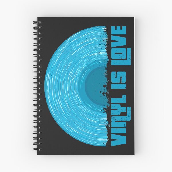 Item preview, Blue Vinyl is love (black) designed and sold by animinimal.