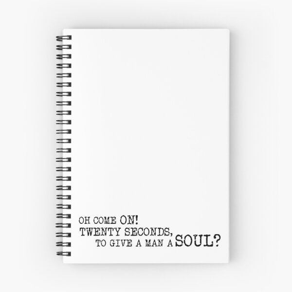 Item preview, Twenty seconds to give a man a soul, Alan Davies, Taskmaster quote designed and sold by Inky-Spiration.