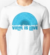 Blue Vinyl is love Unisex T-Shirt