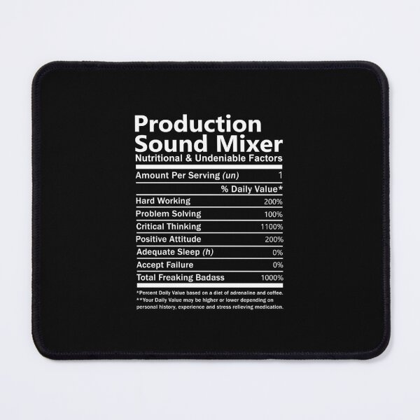 Item preview, Production Sound Mixer - Nutritional And Undeniable Factors designed and sold by analisanta.