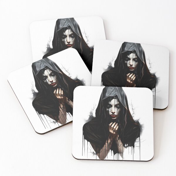 Item preview, Silhouette of Serenity Woman in Black in Prayer designed and sold by DarkScienses.