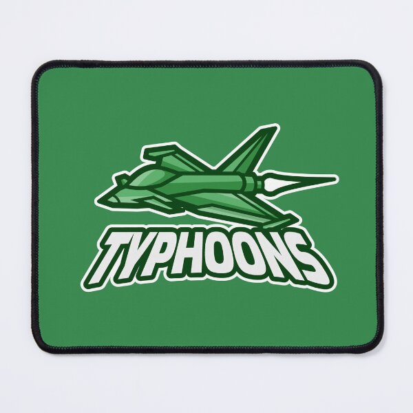 Item preview, Typhoon Airplane Green White Sports Team Logo designed and sold by 67prints.