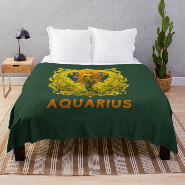 Item preview, Aquarius Zodiac-Horescope/SunSign Theme on   Green background designed and sold by CosmicNook1.