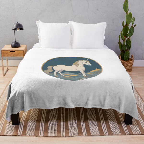 Item preview, Unicorn in a circle on a dark background designed and sold by Sanan Israyilli.