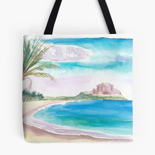 Aperçu de l'œuvre Plage solitaire de Flic En Flac à l'Ile Maurice créée et vendue par artshop77.