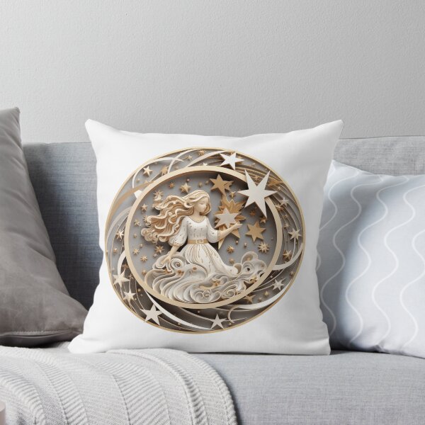 Item preview, 3D Cute Angel Christmas Round Design Holiday Decor designed and sold by AliceCloset.
