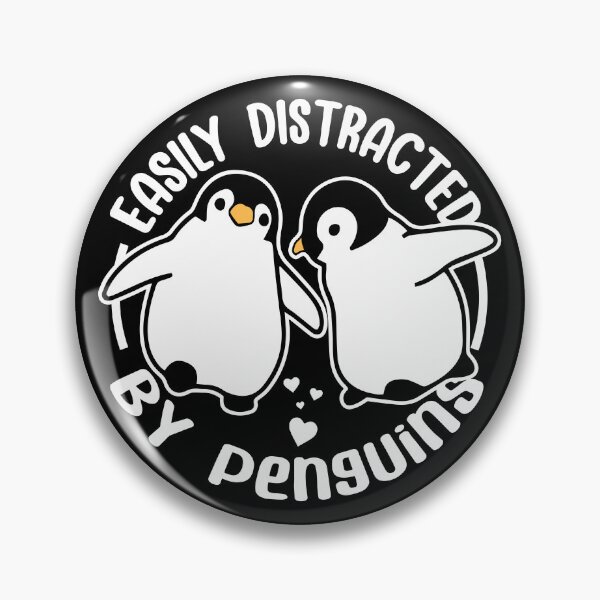 Item preview, Easily Distracted By Penguins - Cute Baby Penguins - Kawaii Penguins Gift For Penguins Lovers designed and sold by MiArtico.