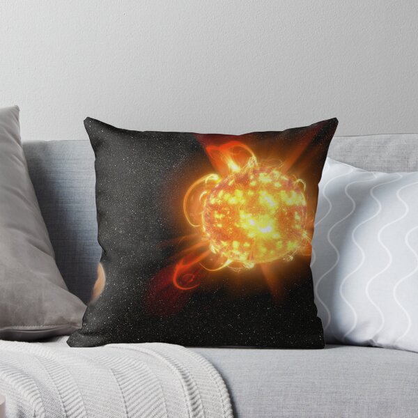 Item preview, STK204984S-A young red dwarf stripping the atmosphere from an orbiting planet. designed and sold by StocktrekImages.