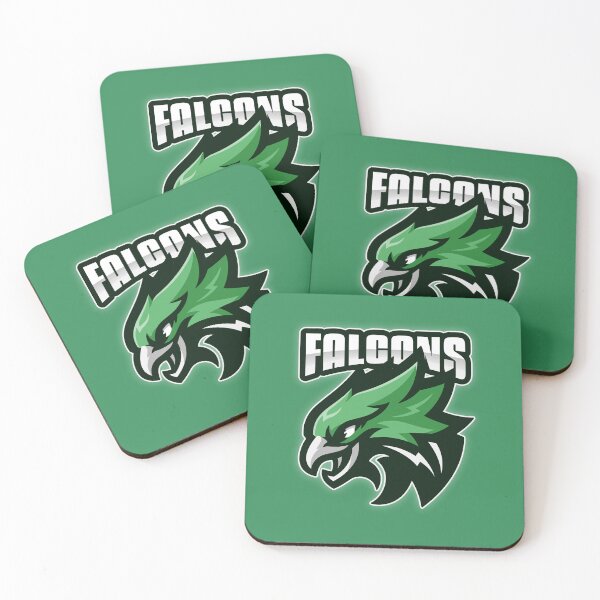 Item preview, Falcons Bird Green White Sports Team Art Logo designed and sold by 67prints.