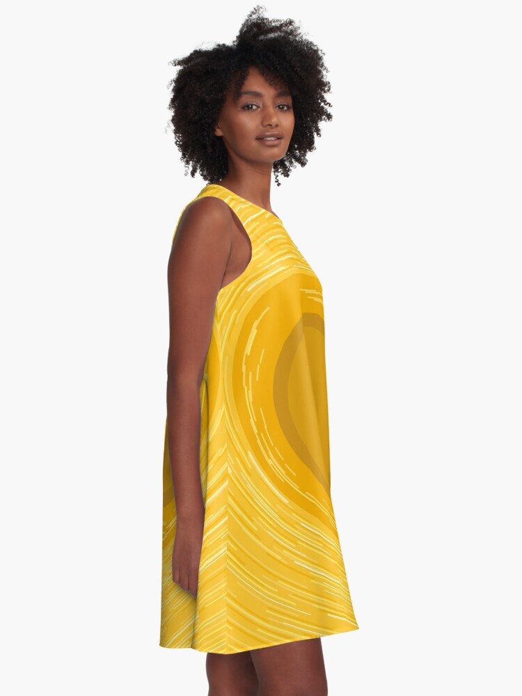 yellow vinyl dress