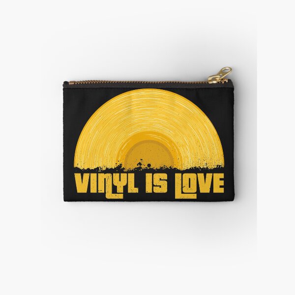 Item preview, Yellow Vinyl is love (black) designed and sold by animinimal.