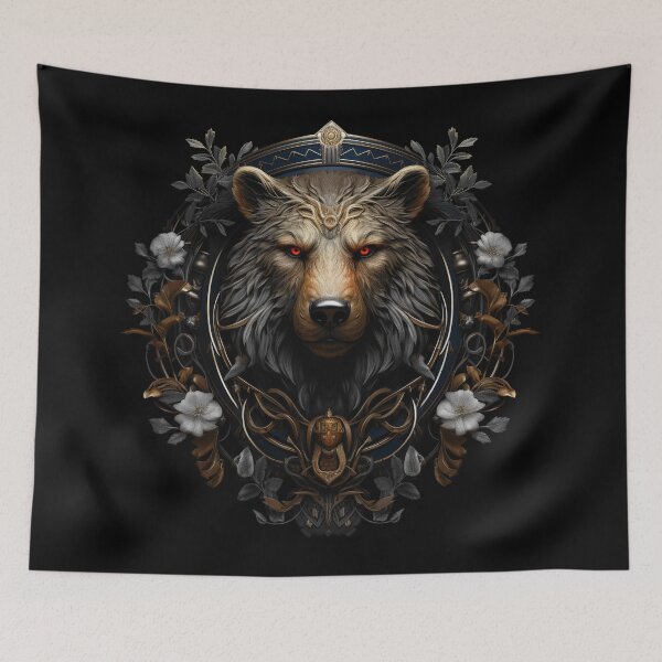 Item preview, Bear portrait  designed and sold by BloodRubyz.