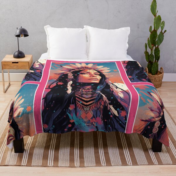 Item preview, Native American Girl | Indian Girl Natural Colors | Premium Design designed and sold by AlNoah.