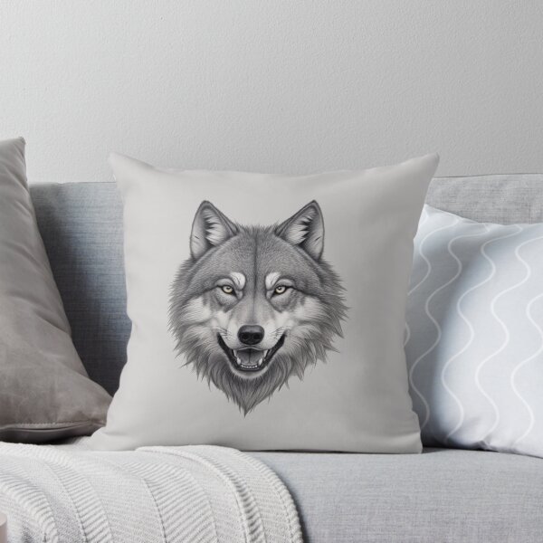 Item preview, lobo blanco y negro designed and sold by Interdit.