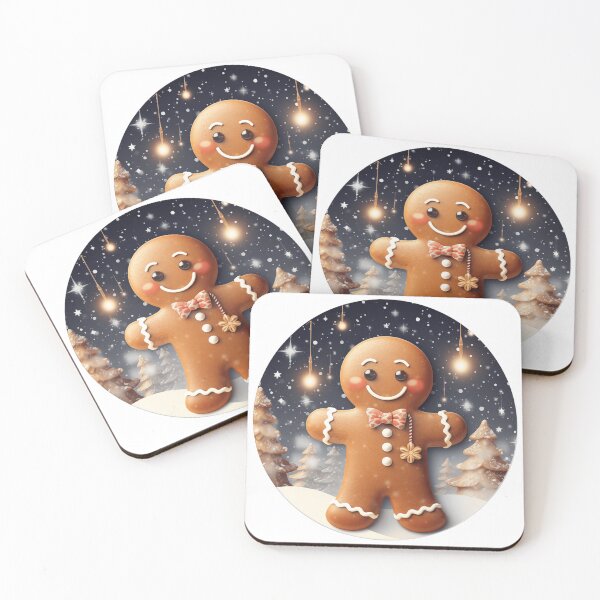 Item preview, 3D Cute The Gingerbread Man Christmas Round Design Holiday Decor designed and sold by AliceCloset.
