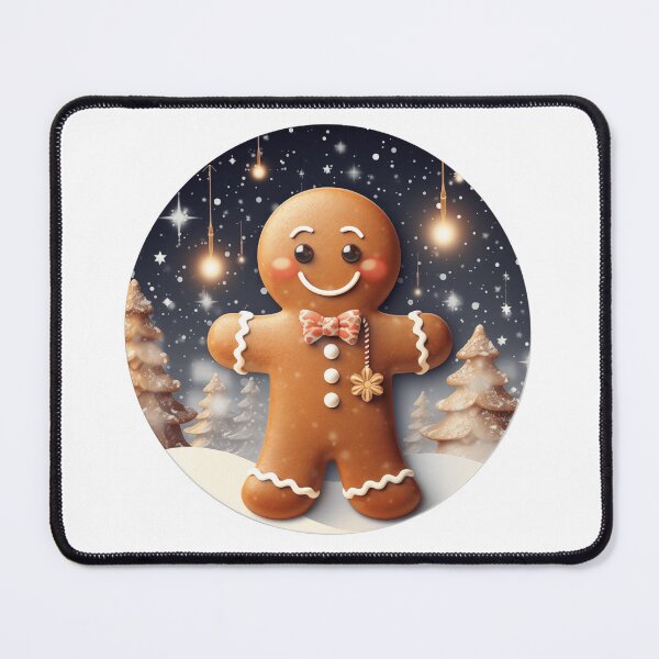 Item preview, 3D Cute The Gingerbread Man Christmas Round Design Holiday Decor designed and sold by AliceCloset.