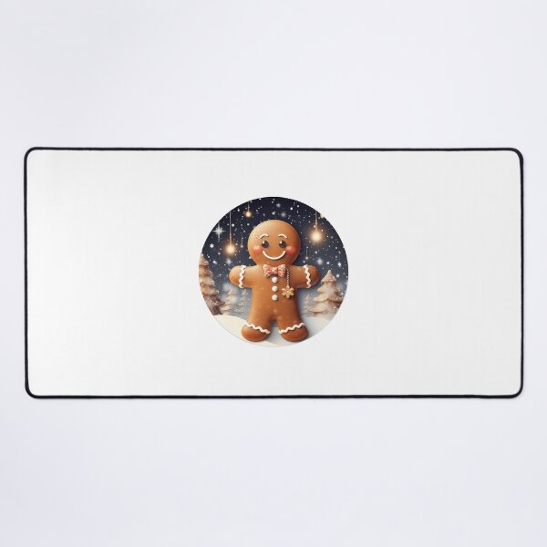 Item preview, 3D Cute The Gingerbread Man Christmas Round Design Holiday Decor designed and sold by AliceCloset.