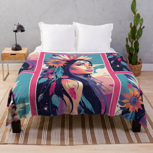 Item preview, Native American Girl | Indian Girl Natural Colors | Premium Design designed and sold by AlNoah.