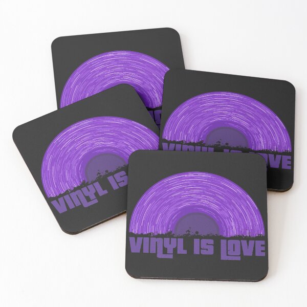 Item preview, Purple Vinyl is love (black) designed and sold by animinimal.