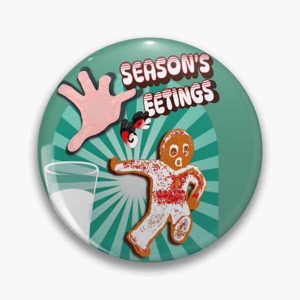 Item preview, Seasons Greetings Gingerbread Running Man designed and sold by FileStyle.