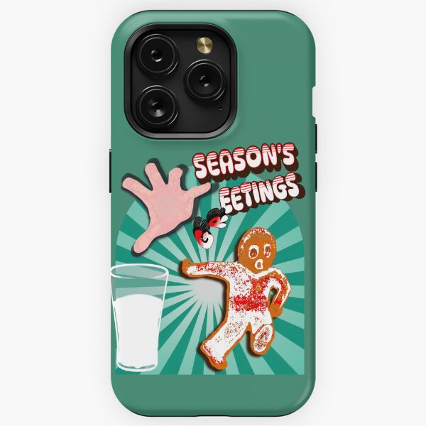Seasons Greetings Gingerbread Running Man iPhone Tough Case