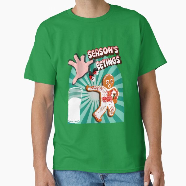 Item preview, Seasons Greetings Gingerbread Running Man designed and sold by FileStyle.