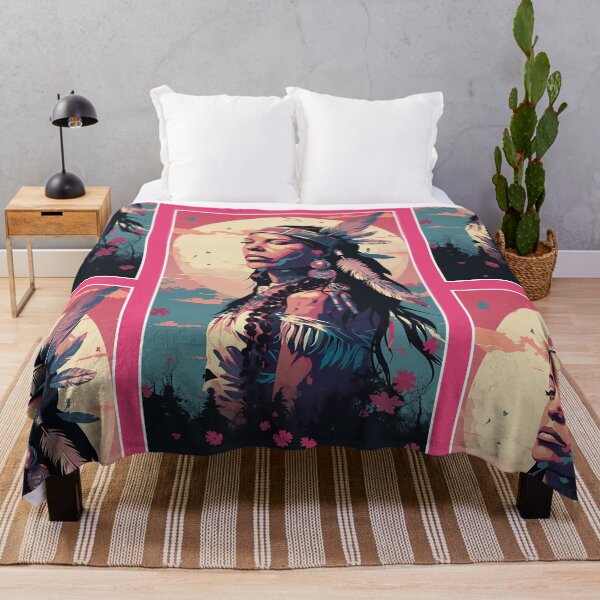 Item preview, Native American Girl | Indian Girl Natural Colors | Premium Design designed and sold by AlNoah.