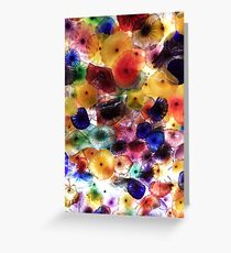 Bursts Of Coloured Glass Greeting Card