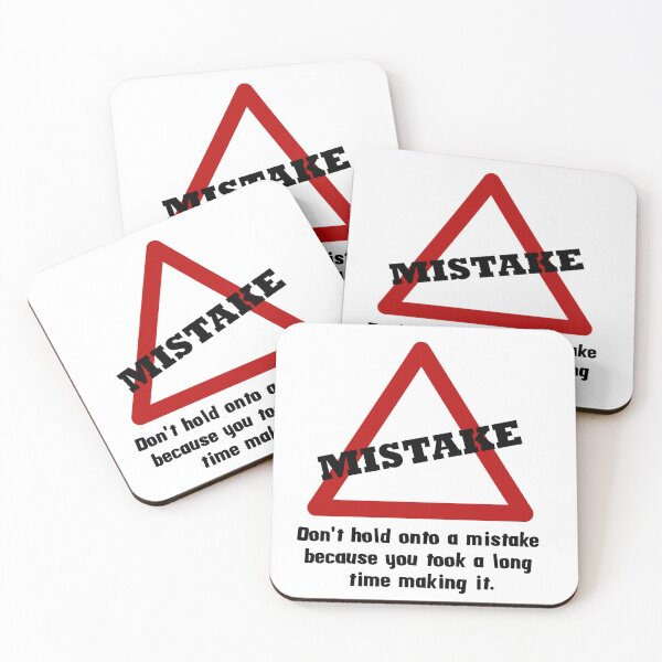 Item preview, Slogan. Don't hold onto a mistake... designed and sold by EdgyEdgeArt.