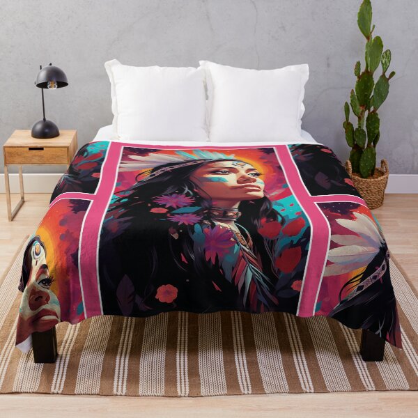 Item preview, Native American Girl | Indian Girl Natural Colors | Premium Design  designed and sold by AlNoah.